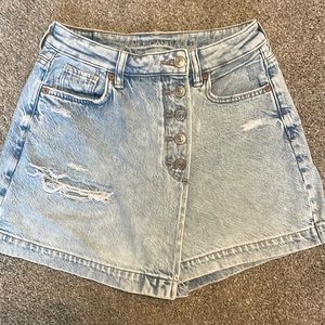 American Eagle high waisted Jean Skort
